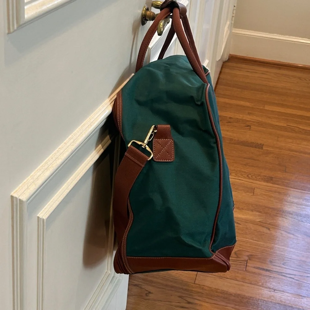 Vintage Polo Ralph Lauren Canvas Weekender Travel Bag Structured Satchel